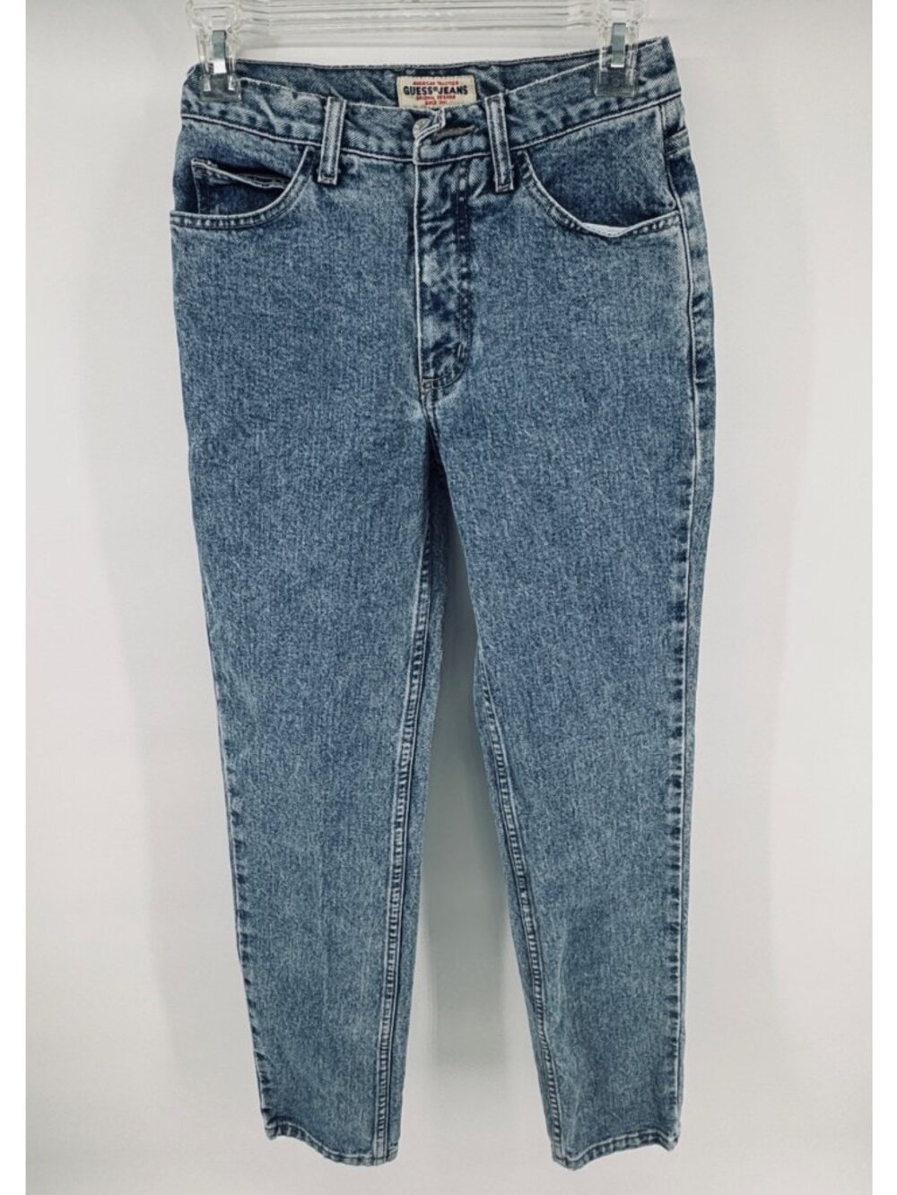 Vintage 90s Guess Jeans 26 (25x30) High Rise Mom Jeans Tapered Leg Denim